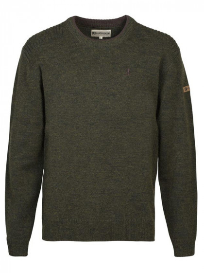 Pull brodé col rond Islande Percussion