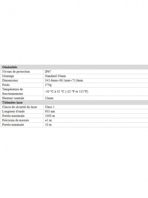 Lunette thermique télémètre laser Neos NH35L HikMicro