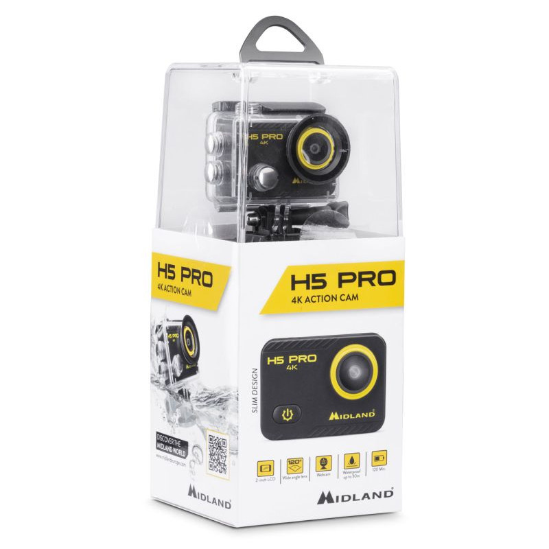 Caméra Action Cam 4K H5 Pro Midland