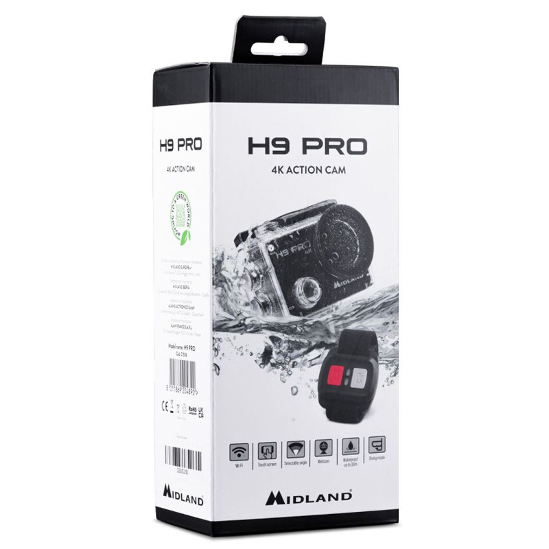 Caméra Action Cam 4K H9 Pro Midland