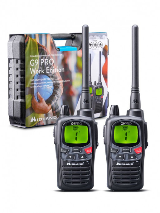 Lot de 2 talkies-walkies G9 Pro Work Edition Midland