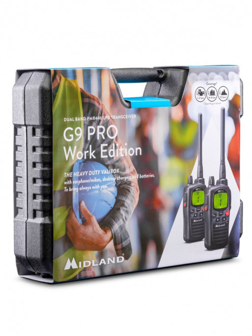 Lot de 2 talkies-walkies G9 Pro Work Edition Midland