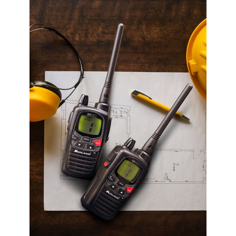 Lot de 2 talkies-walkies G9 Pro Work Edition Midland