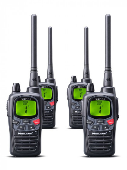 Lot de 4 talkies-walkies G9 Pro Work Edition Midland