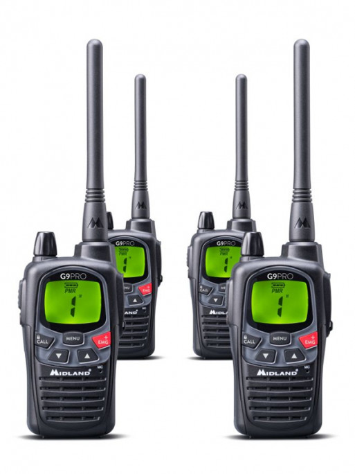Lot de 4 talkies-walkies G9 Pro Work Edition Midland