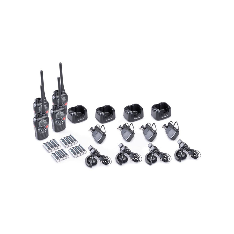 Lot de 4 talkies-walkies G9 Pro Work Edition Midland