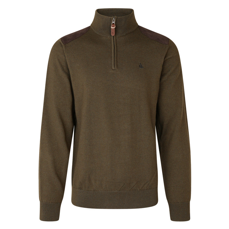 Pull demi zip Pine Seeland