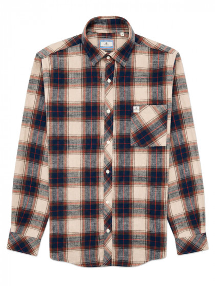 Chemise à carreaux Brushed FW26 Serge Blanco