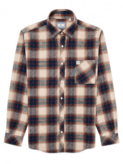 Chemise à carreaux Brushed FW26 Serge Blanco