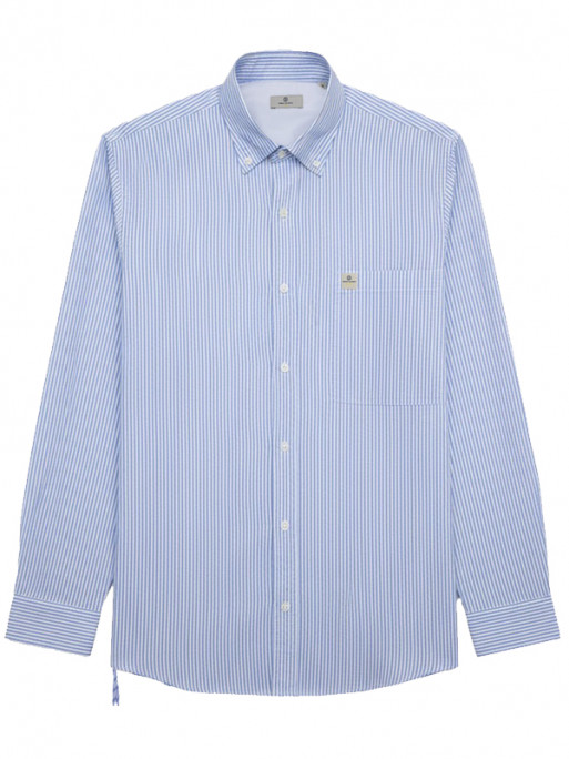 Chemise manches longues rayée FW26 Serge Blanco
