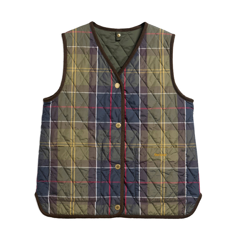 Gilet réversible Icons Tartan femme FW26 Barbour