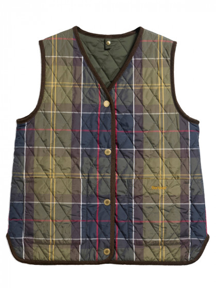 Gilet réversible Icons Tartan femme FW26 Barbour