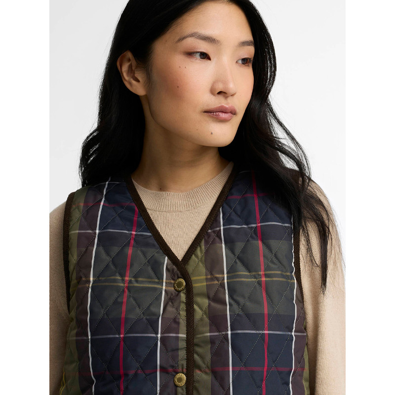 Gilet réversible Icons Tartan femme FW26 Barbour