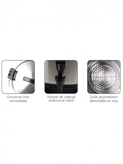 Stérilisateur inox 30L Le Pratique