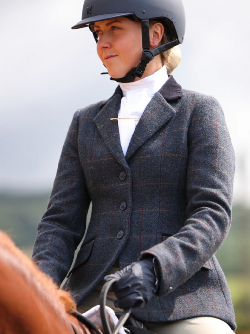Veste d'équitation en tweed Saratoga