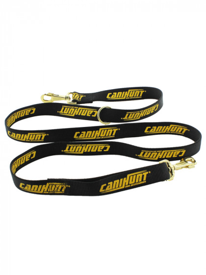 Laisse plate Hunter 3x0.3x180cm 2 mousquetons CaniHunt