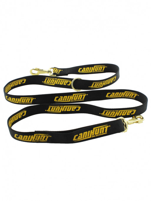 Laisse plate Hunter 3x0.3x180cm 2 mousquetons CaniHunt