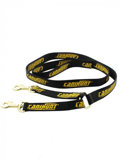 Laisse plate Hunter 3x0.3x150cm avec coupleur intégré CaniHunt