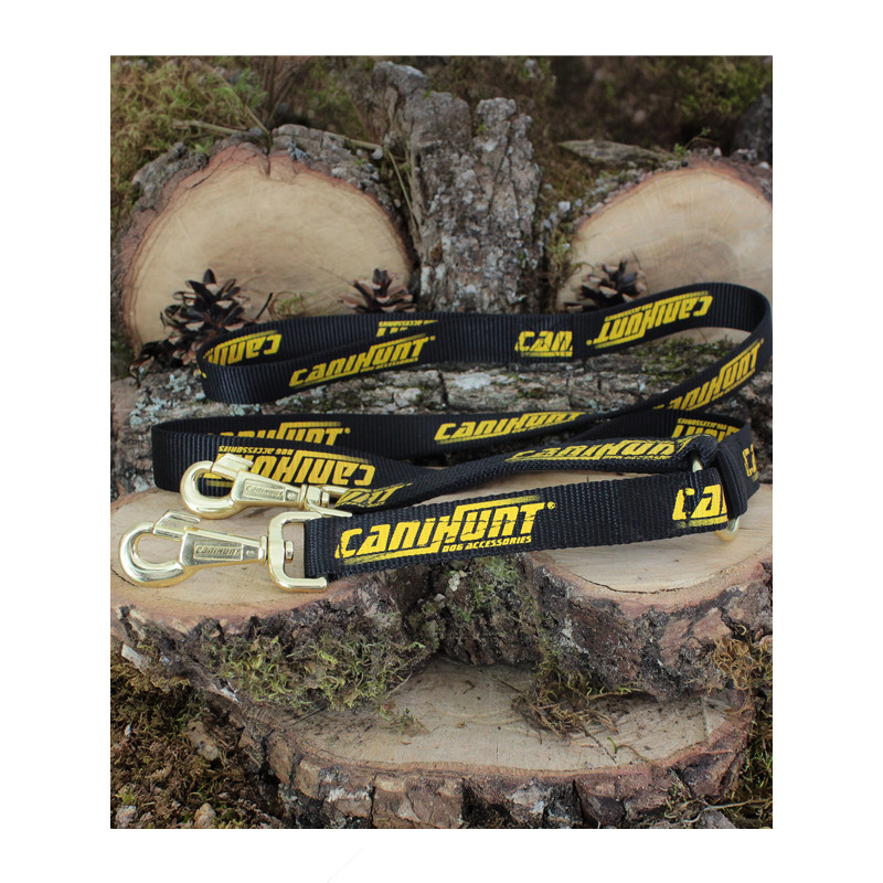 Laisse plate Hunter 3x0.3x150cm avec coupleur intégré CaniHunt