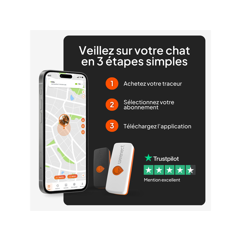 Collier Mini GPS chat Weenect