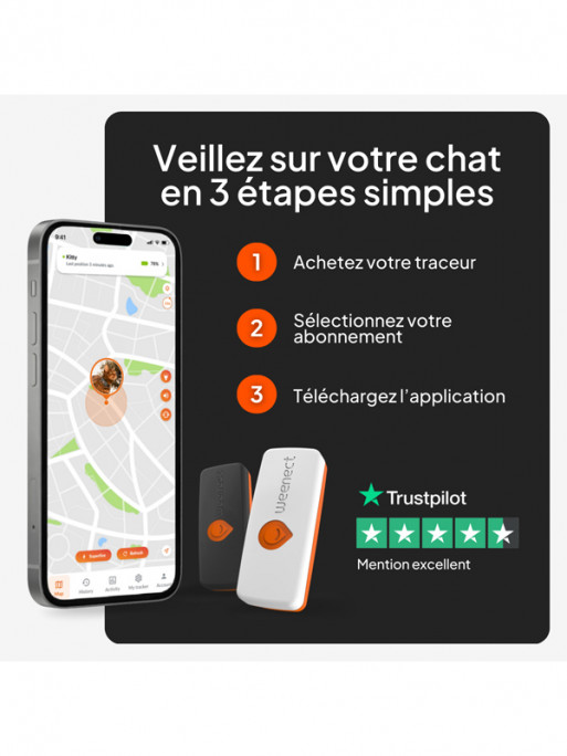 Collier Mini GPS chat Weenect