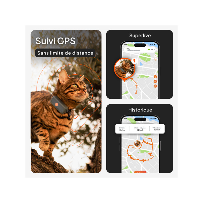 Collier Mini GPS chat Weenect