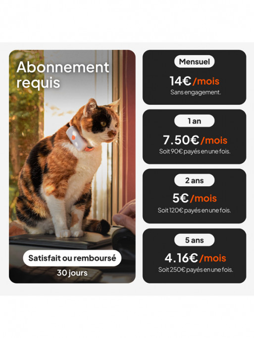 Collier Mini GPS chat Weenect