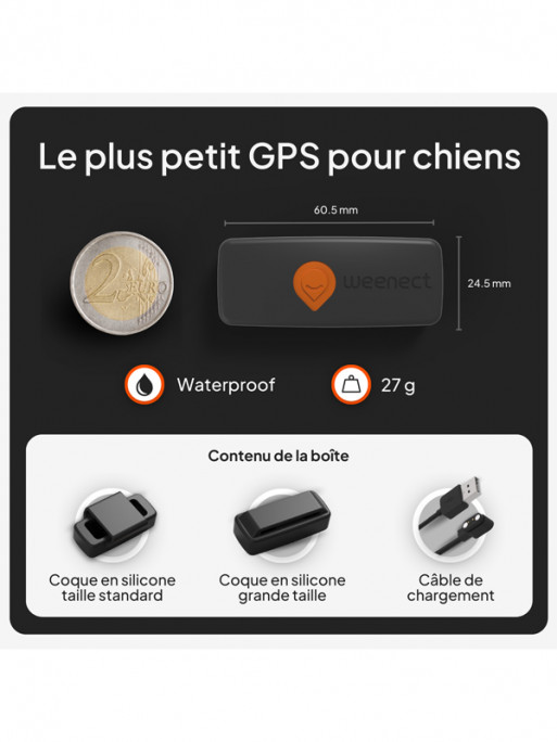 Traceur Mini GPS XS chien Weenect