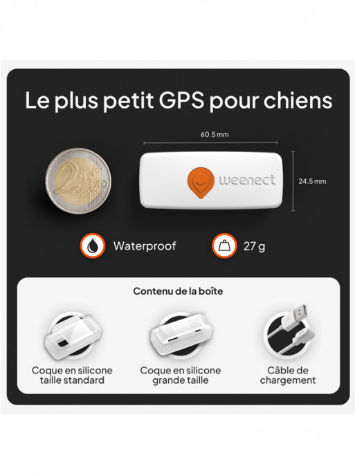 Traceur Mini GPS XS chien Weenect