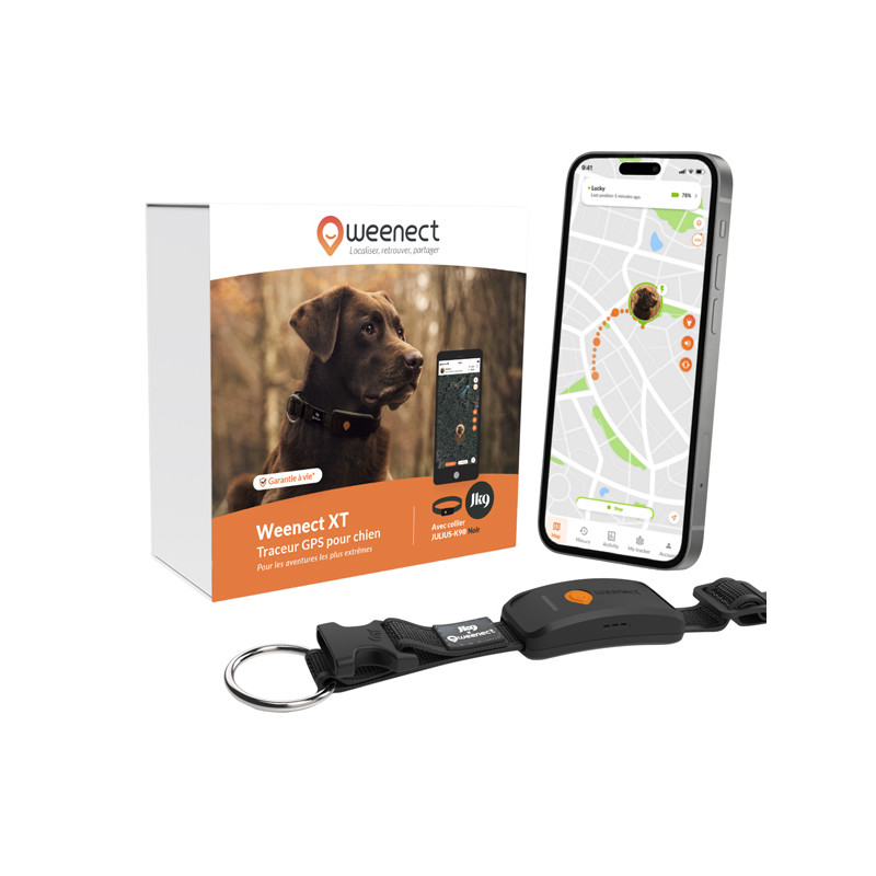 Collier avec traceur GPS XT chien Weenect
