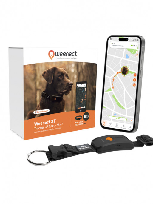 Collier avec traceur GPS XT chien Weenect