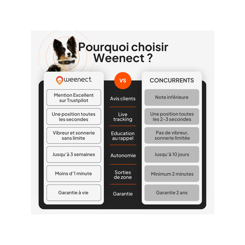 Traceur GPS XT chien Weenect