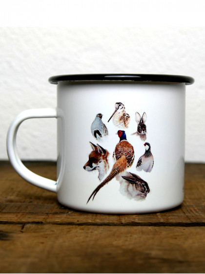 Mug métal émaillé Bois et Plaines by Walter Arlaud