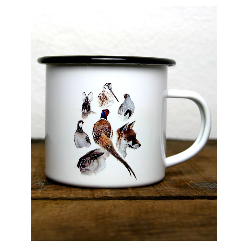 Mug métal émaillé Bois et Plaines by Walter Arlaud
