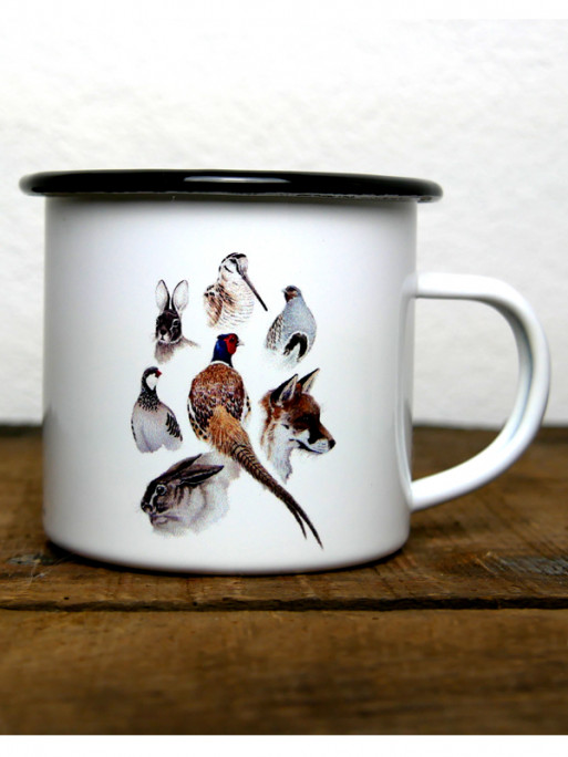Mug métal émaillé Bois et Plaines by Walter Arlaud