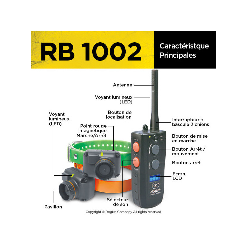 Pack de repérage RB 1002 Dogtra