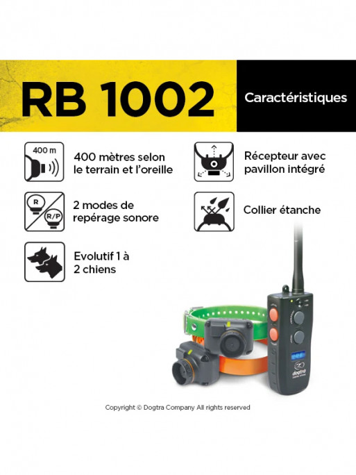 Pack de repérage RB 1002 Dogtra