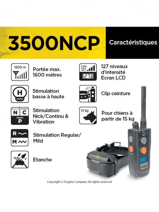 Pack de dressage  3500 NCP Dogtra