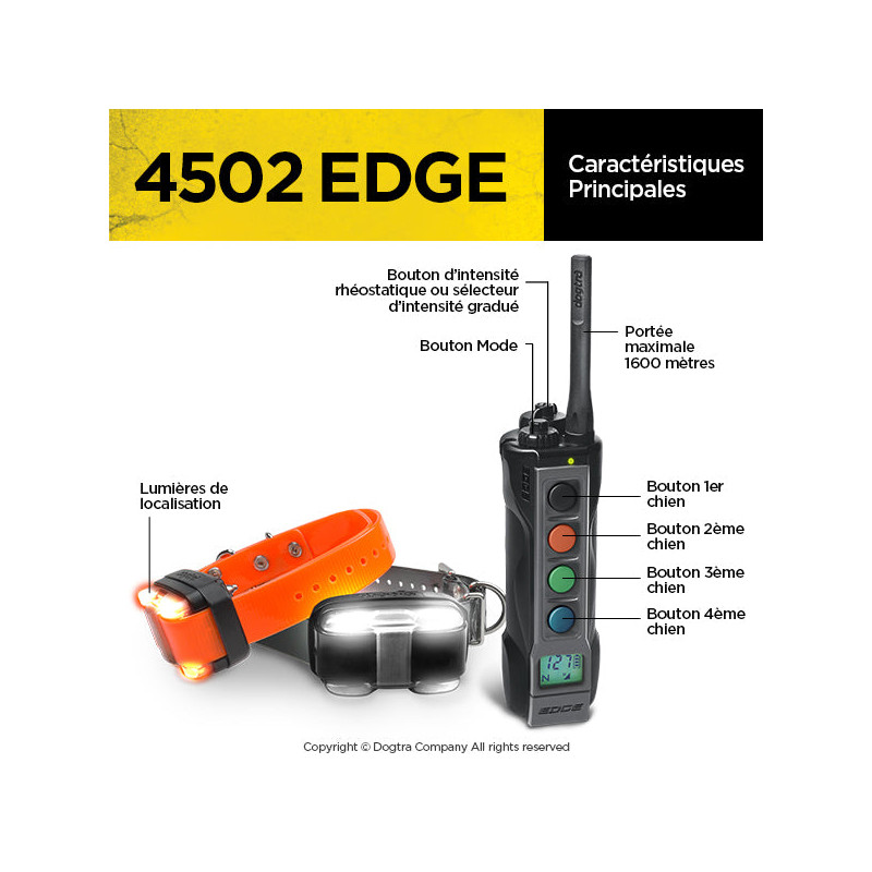 Pack de dressage 4502 Edge 2 chien Dogtra