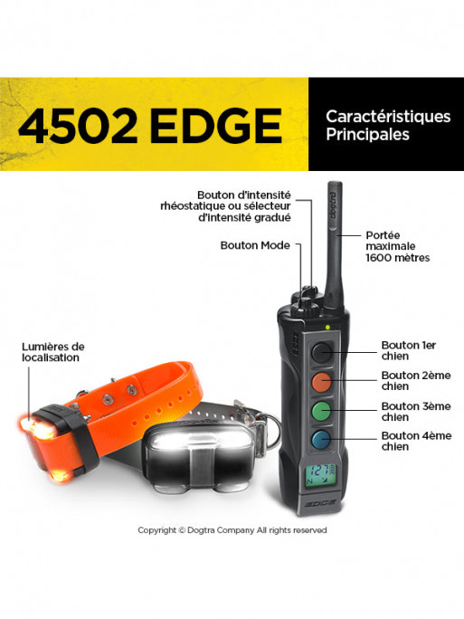 Pack de dressage 4502 Edge 2 chien Dogtra