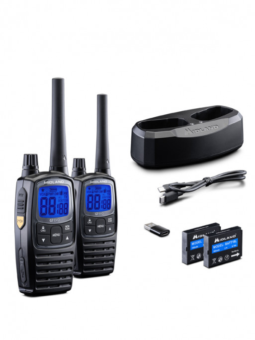 Lot de 2 Talkies-Walkies G7 Evo Midland