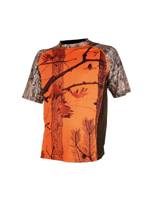 Tee-shirt Somlys camouflage orange enfant 