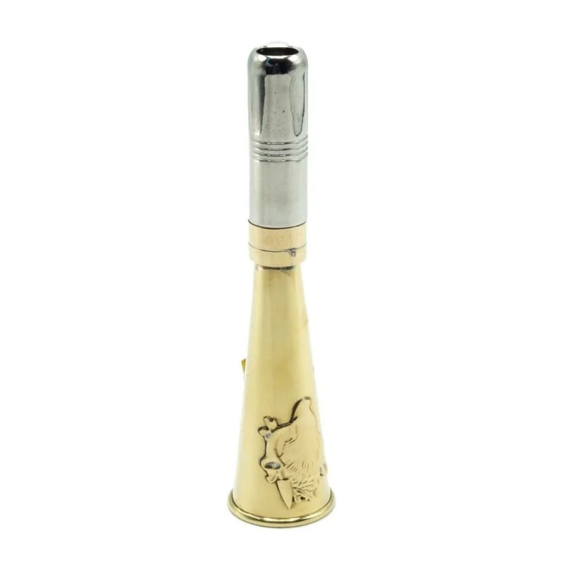 Corne d'appel laiton motif sanglier 12cm Januel