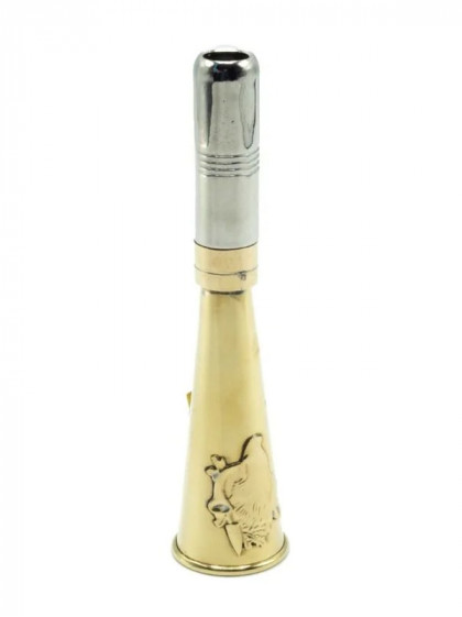 Corne d'appel laiton motif sanglier 12cm Januel