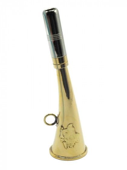 Corne d'appel laiton motif sanglier 16cm Januel