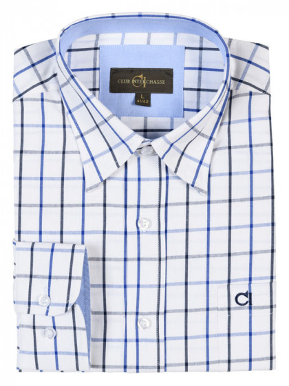 Chemise Saturne Club Kaki/Marine Interchasse