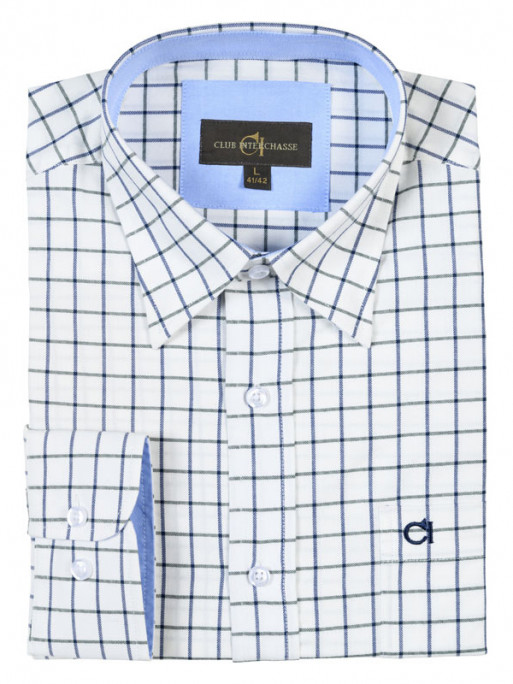 Chemise Telemaque Club Vert/Bleu Interchasse