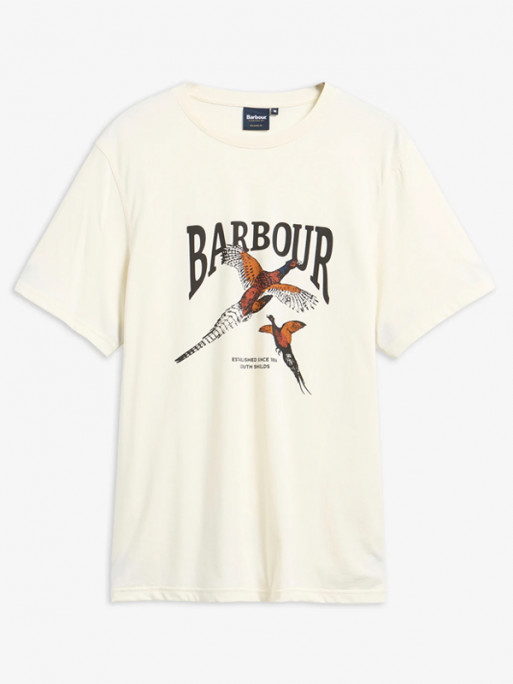 T-shirt Pheasant Graphic FW26 Barbour - Whisper White