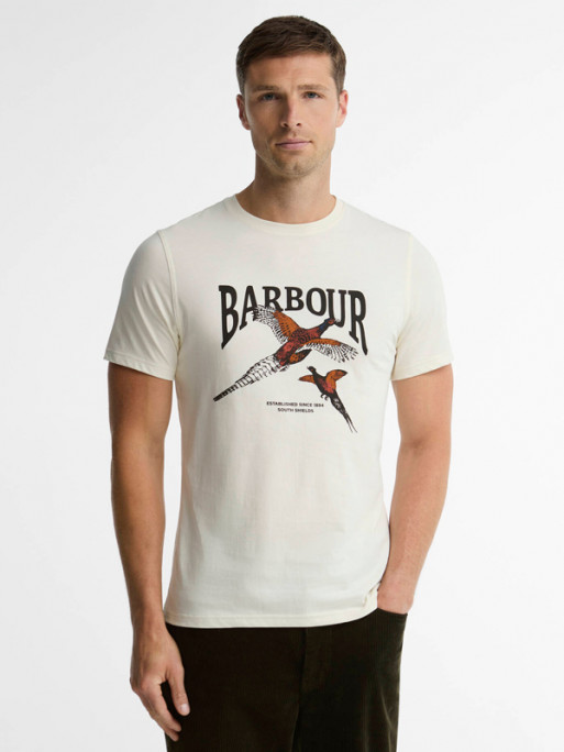 T-shirt Pheasant Graphic FW26 Barbour - Whisper White
