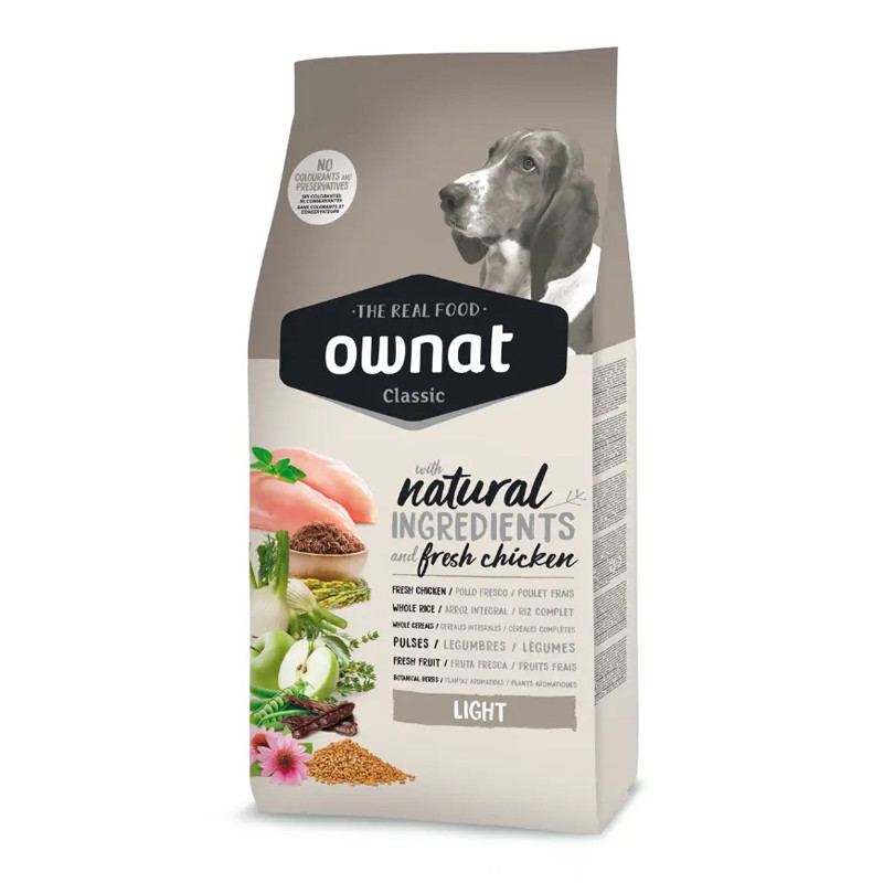 Croquettes Classic Light Ownat 20kg